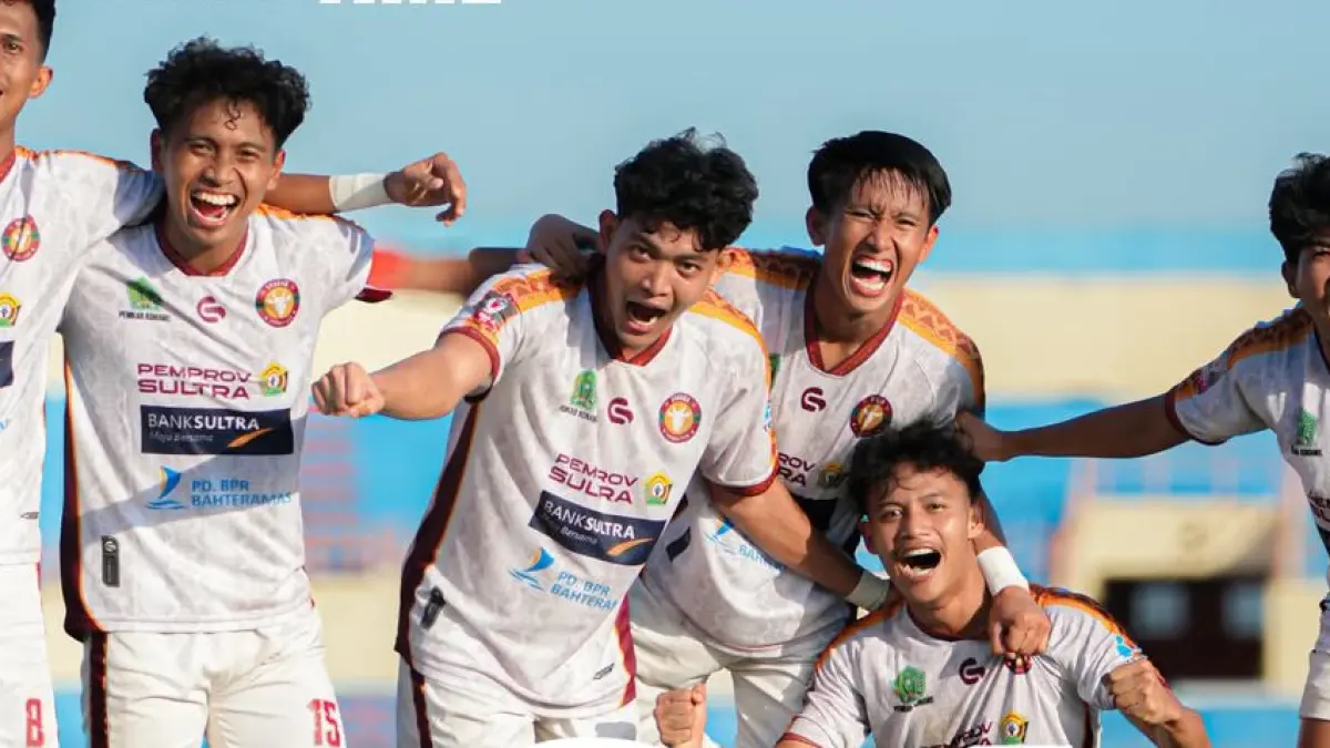 Unaaha FC merayakan golnya di Liga 4 Nasional. (Dok. Unaaha FC)