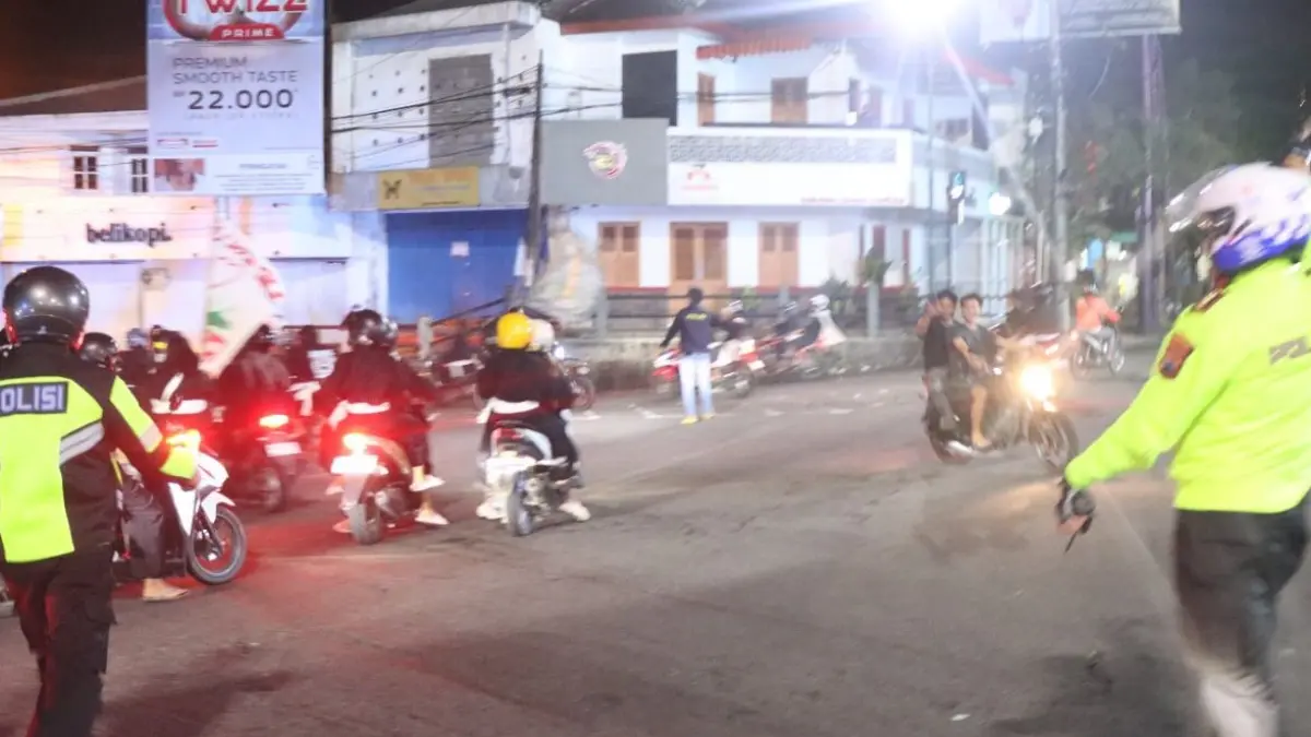 Pengamanan pengesahan warga baru PSHT Boyolali pada tahun lalu. (DOK.RADAR SOLO)