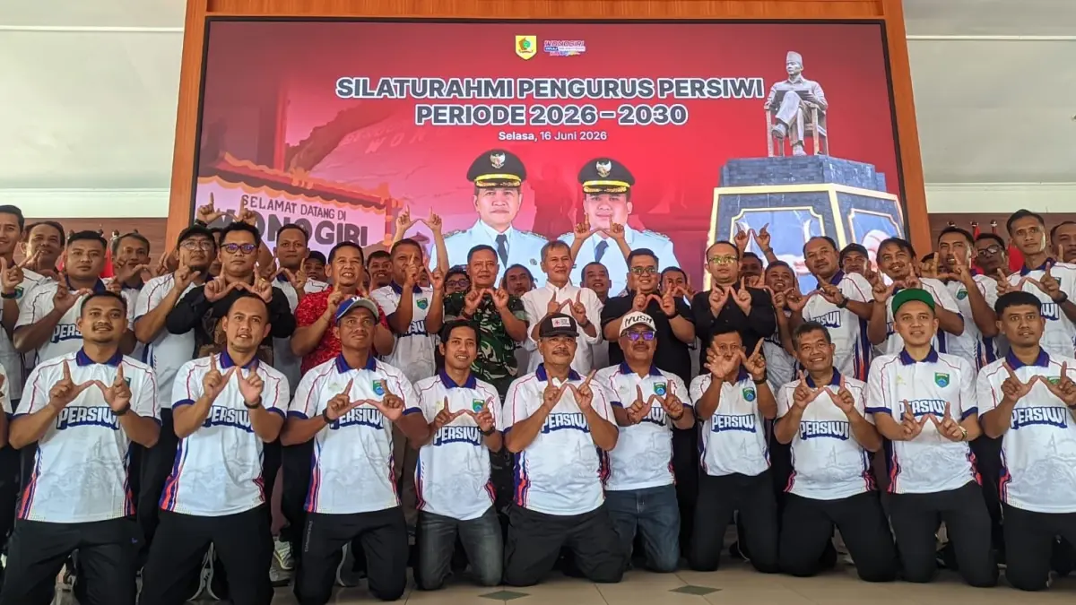 Silaturahmi pengurus Persiwi Wonogiri periode 2026-2030 di pendapa rumah dinas Bupati Wonogiri, Selasa (16/5/2026) siang. (IWAN ADI/RADAR SOLO)