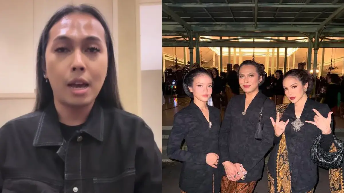 Rahadian Marga Saputra banjir kritik tajam usai nekat memakai kebaya saat Kirab Malam 1 Suro di Pura Mangkunegaran.