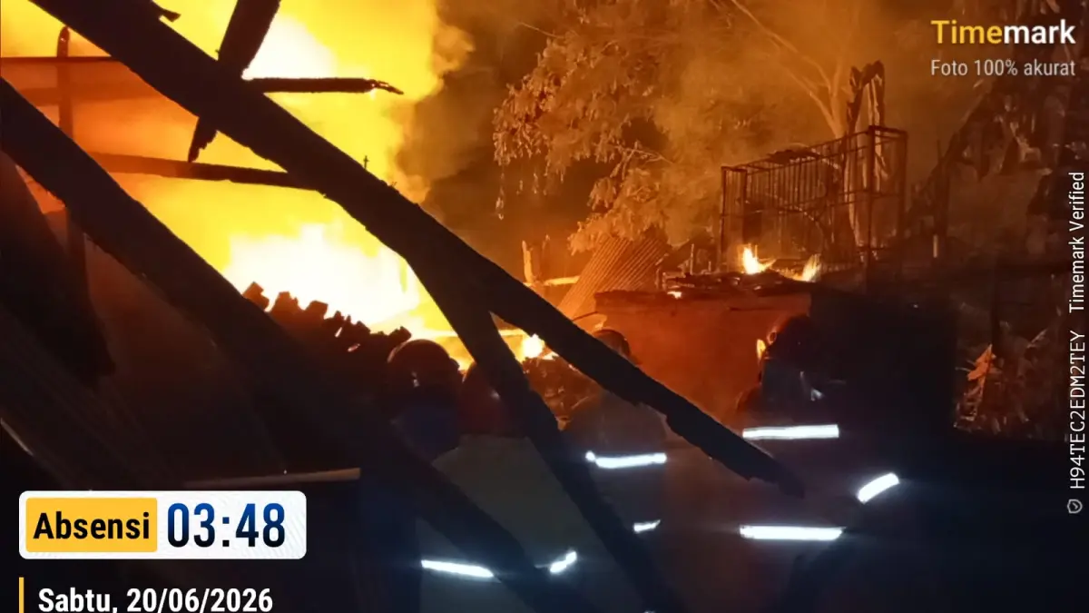 Kebakaran Hanguskan Pabrik Kerupuk di Teras Boyolali, Kerugian Capai Rp100 Juta