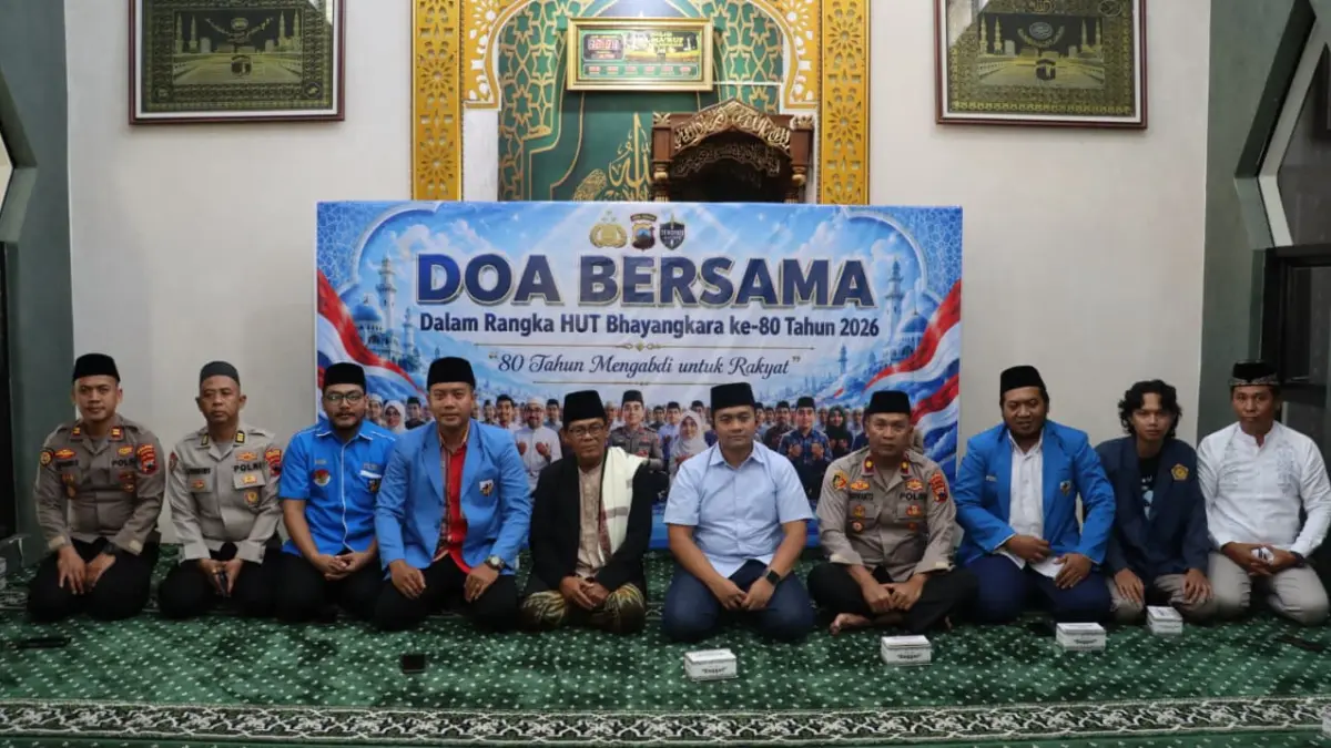 Polres Wonogiri menyelenggarakan kegiatan doa bersama yang bertempat di Masjid Al-Ma