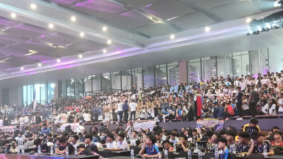 Turnamen e-sport yang digelar di De Tjolomadoe, Karanganyar, Sabtu (20/6/2026). (Hernindya Jalu/Radar Solo) 
