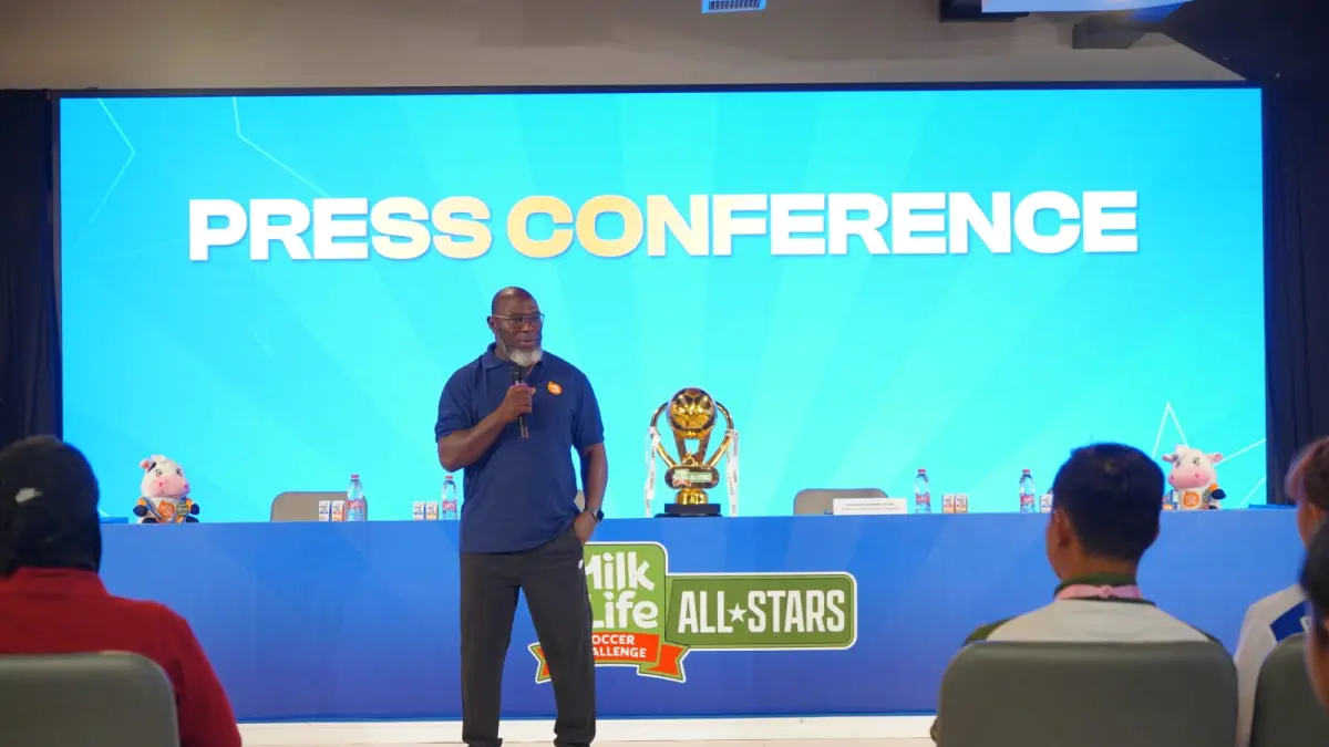 Head Coach MilkLife Soccer Challenge Jacksen F Tiago, mengajak seluruh penggawa tim All-Stars untuk menikmati momen MilkLife Soccer Challenge dan mencetak sejarah sebagai langkah awal menapaki karir pesepakbola putri profesional.