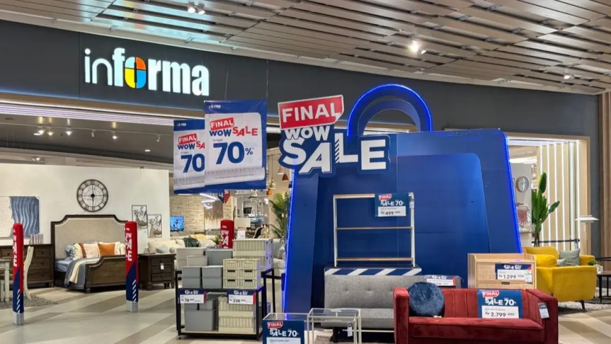 Final WOW Sale INFORMA Solo Paragon Hadirkan Diskon Hingga 70 Persen dan Tambahan Potongan 5 Persen (INFORMA)