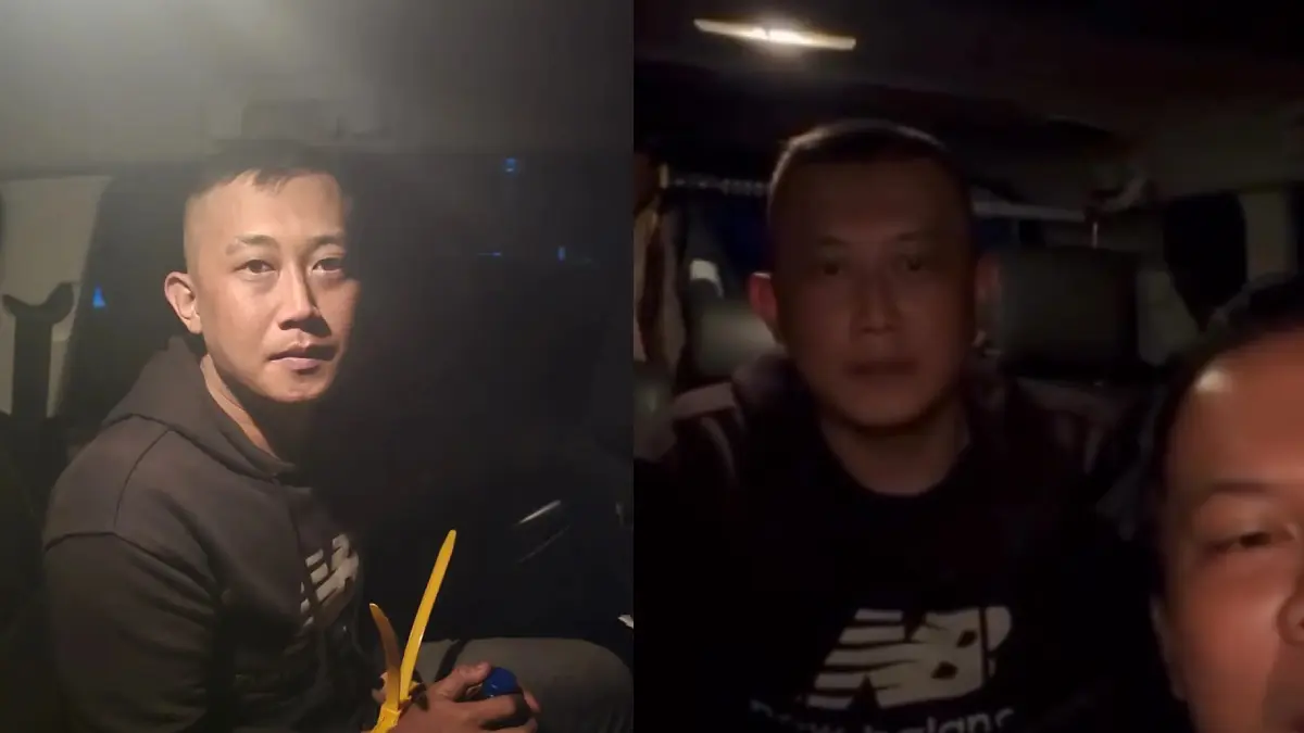 Tampang Taufik Hidayat, pelaku penyiksaan Yuvita saat ditangkap.