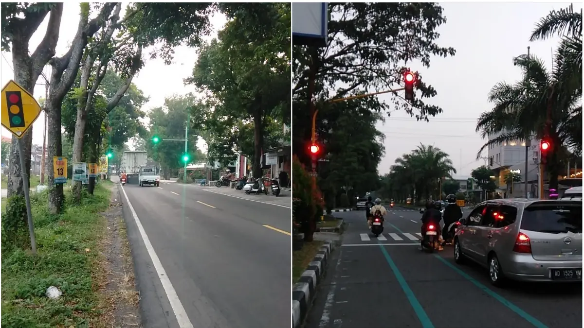 Traffic light turut terdampak pemadaman listrik bergilir. Dishub Boyolali mengantisipasi kemacetan dengan menyiagakan personel mobile. (ISTIMEWA)