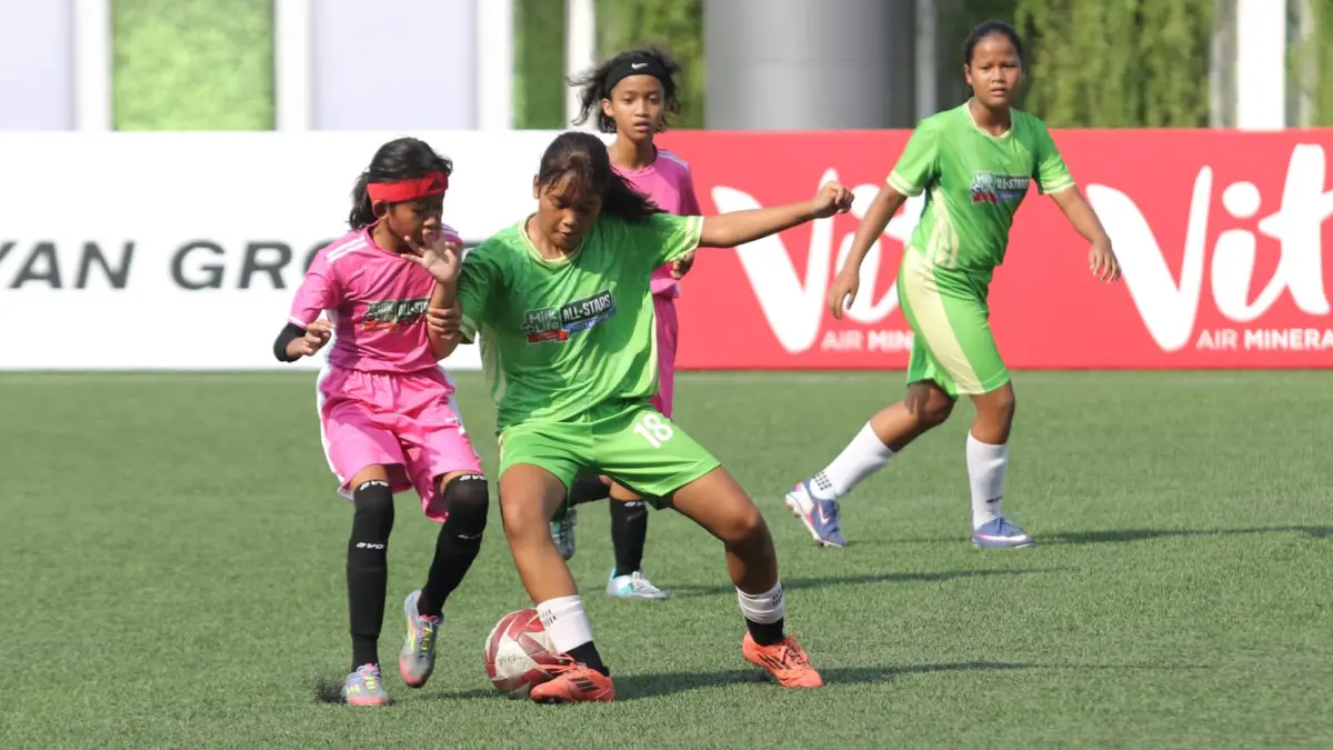 Tim Solo saat terjun di ajang MilkLife Soccer Challenge (MLSC) All-Stars 2026. (Istimewa) 
