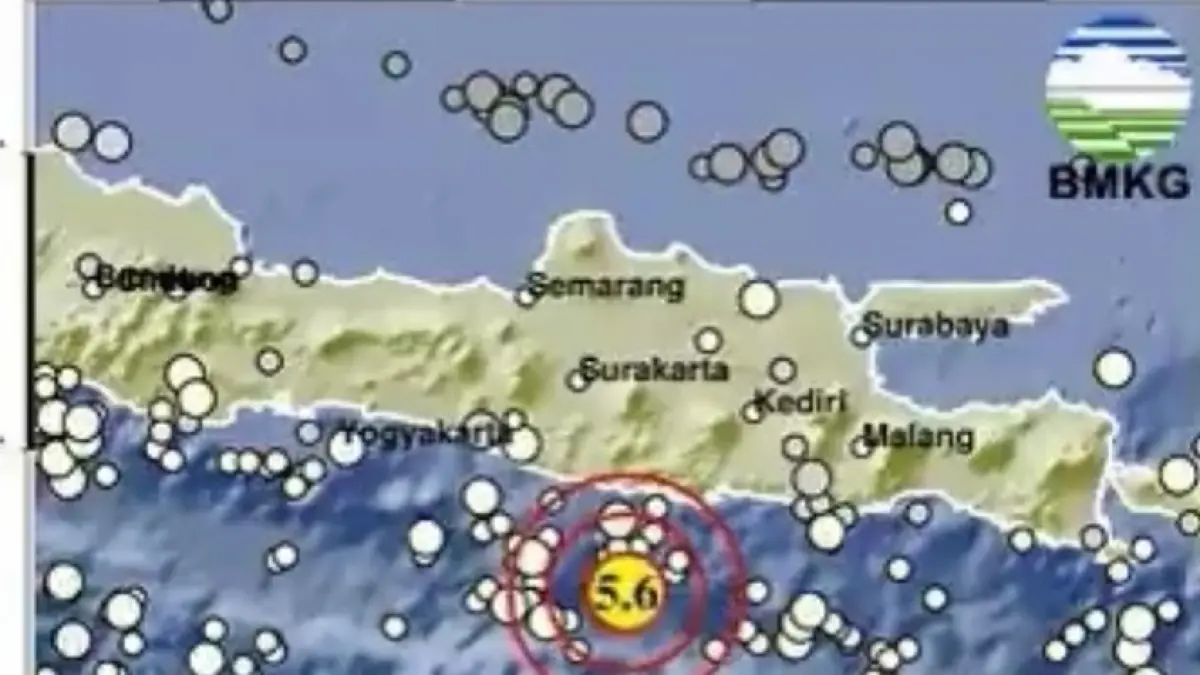 Gempa Pacitan Hari Ini Magnitudo 5,6 Guncang DIY, BMKG: Getaran Terasa hingga Yogyakarta