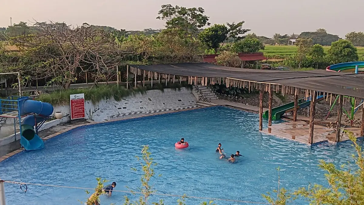 Destinasi wisata air Soko Alas di Desa Ponggok, Kecamatan Polanharjo, Klaten. (Angga Purenda/Radar Solo) 