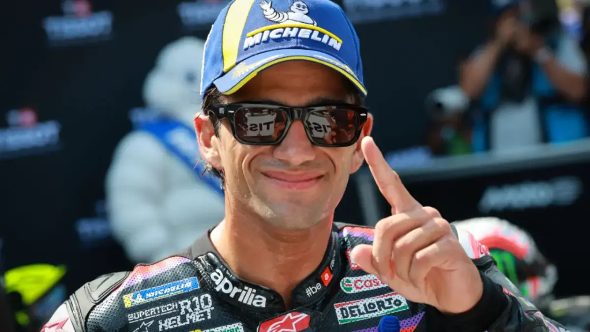 Pembalap Aprilia Racing, Jorge Martin akan start terdepan di main race MotoGP Belanda, Minggu (28/6/2026) malam. 