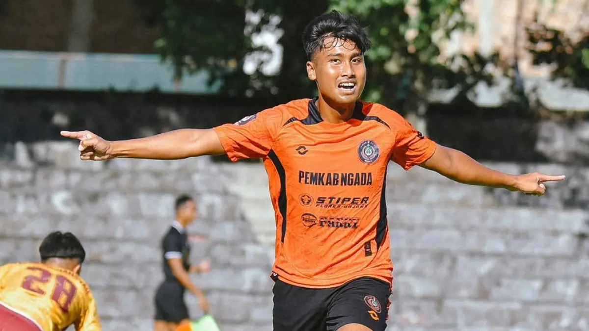 BANGGA: Pemain PSN Ngada euforia usai mencetak gol ke gawang UNAAHA FC di Stadion Sriwedari, Kota Solo, Senin sore (29/6/2026). (INSTAGRAM: @psngada)