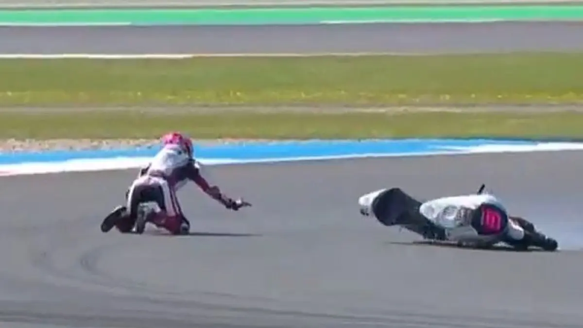 Crash di Assen, Veda Ega Pratama Akui Kesalahan Usai Gagal Finis di Moto3 Belanda 2026 (Honda Team Asia)