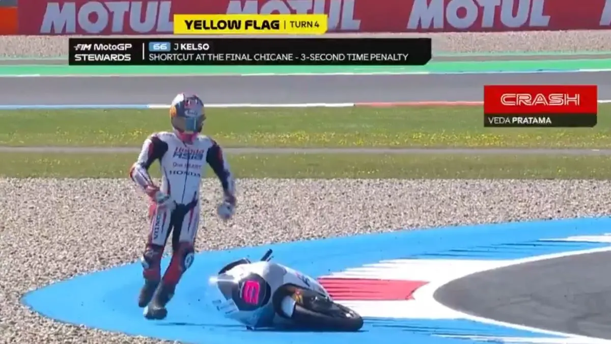 Kata- kata Veda Ega Pratama Usai Gagal Finis di Moto3 Belanda 2026, Sempat Bersaing di Depan Sebelum Crash (MotoGP)