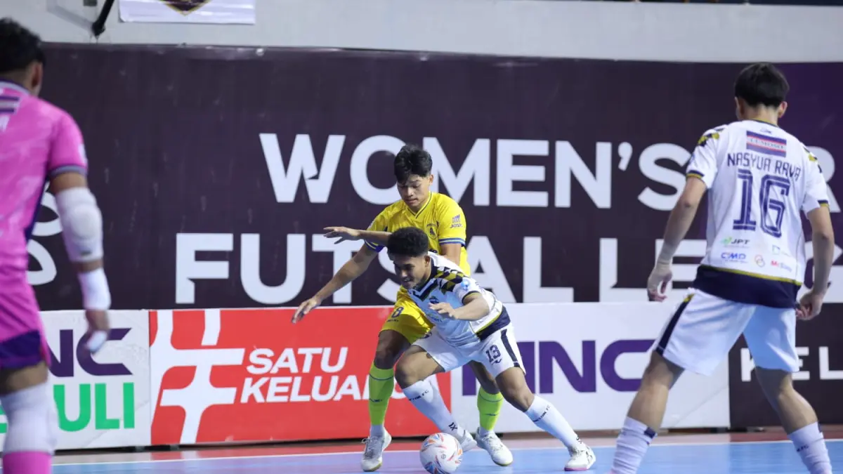 Pertandingan Proton FC vs Hampton FC Surabaya dalam final PFL 2 di GOR Bung Karno Sukoharjo, Minggu (28/6/2026). (Dok. AFI) 