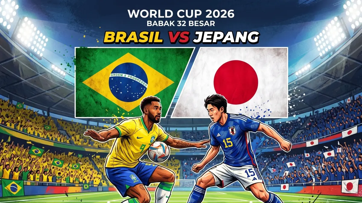 Prediksi Brasil vs Jepang 32 Besar Piala Dunia 2026: Jepang Pernah Kalahkan Selecao, Mampukah Terulang? (GEMINI AI)