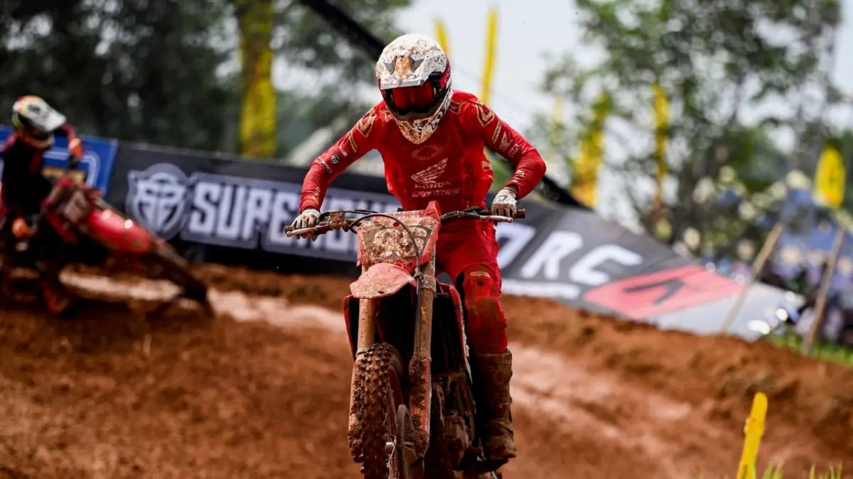 Raih Podium Perdana, Valrossi Tampil Impresif Bersama CRF250R di Kejurnas Motocross 2026 Bekasi