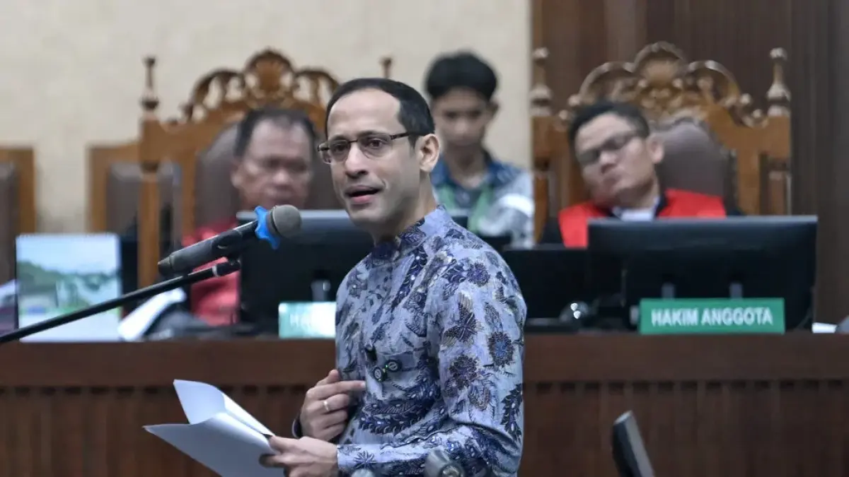 Nadiem Makarim Divonis 10 Tahun Penjara dan Denda Sebesar Rp1 Miliar, Begini Perjalanan Kasus Korupsi Chromebook (ANTARA FOTO/M Risyal Hidayat/tom)