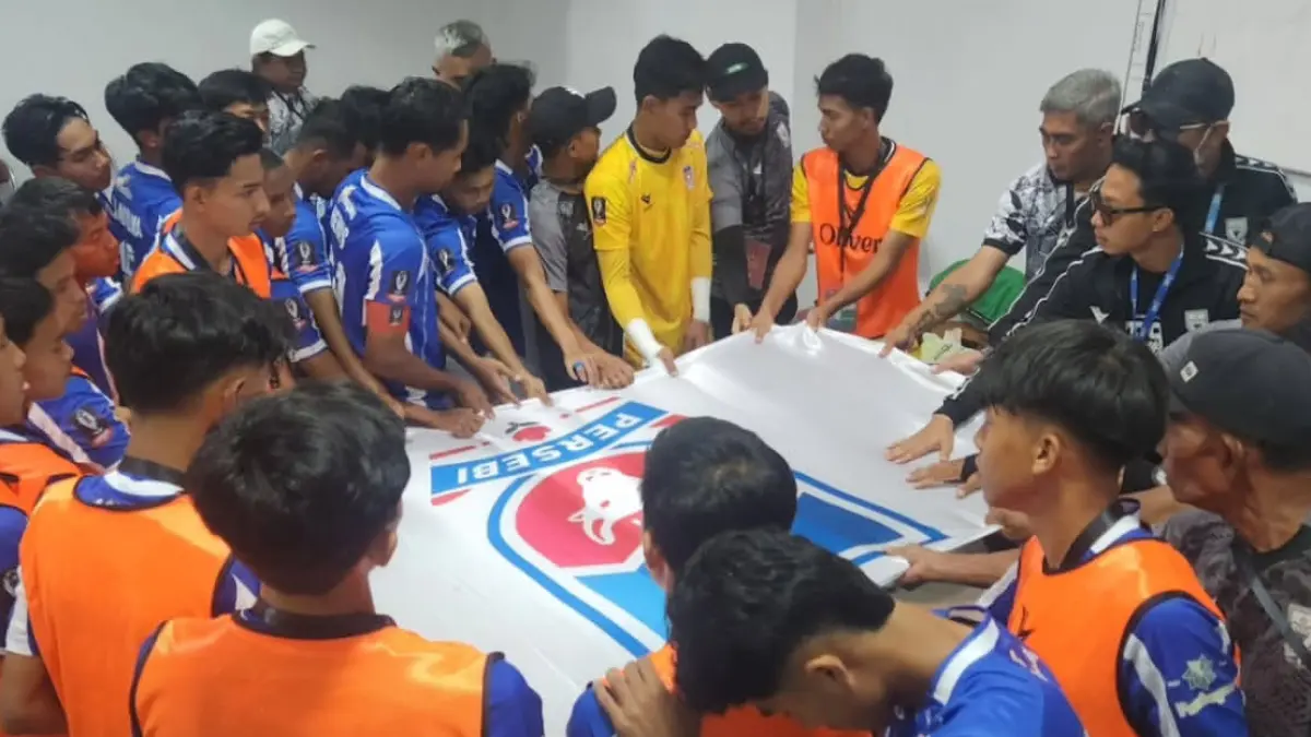 Skuad Persebi Boyolali jelang terjun di ajang Liga 4 Piala Presiden 2026. (Tim Media Persebi Boyolali)