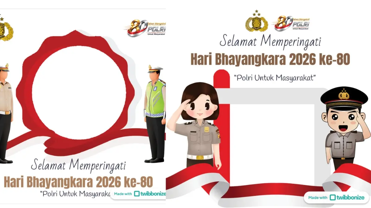 10 Link Twibbon Hari Bhayangkara 2026 Gratis Terbaru, Cara Mudah Buat dan Download Lengkap