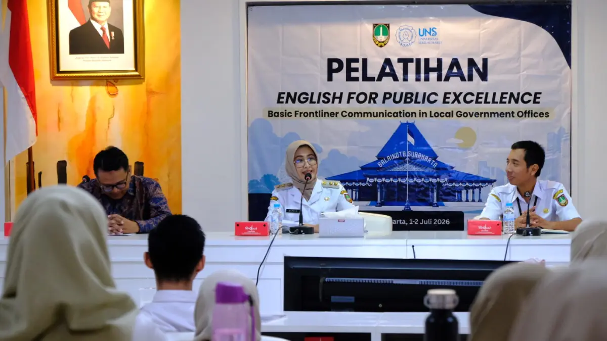 Pelatihan bahasa inggris bagi ASN di Pemkot Solo. (Humas Pemkot Solo)