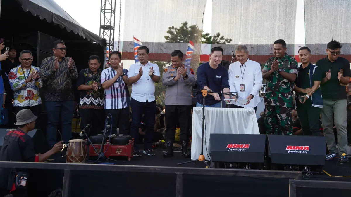 Festival Mi Ayam Bakso Wonogiri 2026 digelar di Alun-alun Giri Krida Bakti Wonogirj Jumat-Sabtu (3-4/7/2026). (IWAN ADI/RADAR SOLO)