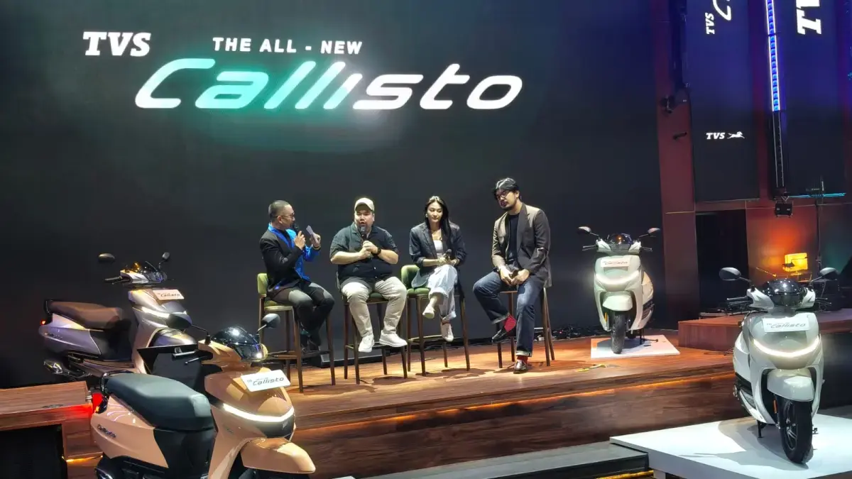 All New TVS Callisto 110 pilihan baru di segmen motor skutik resmi diluncurkan. (Dony/JawaPos.com)
