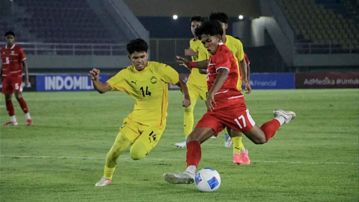 Timnas Indonesia U-17 vs Malaysia U-17 di Stadion Manahan. (M. Ihsan/Radar Solo) 