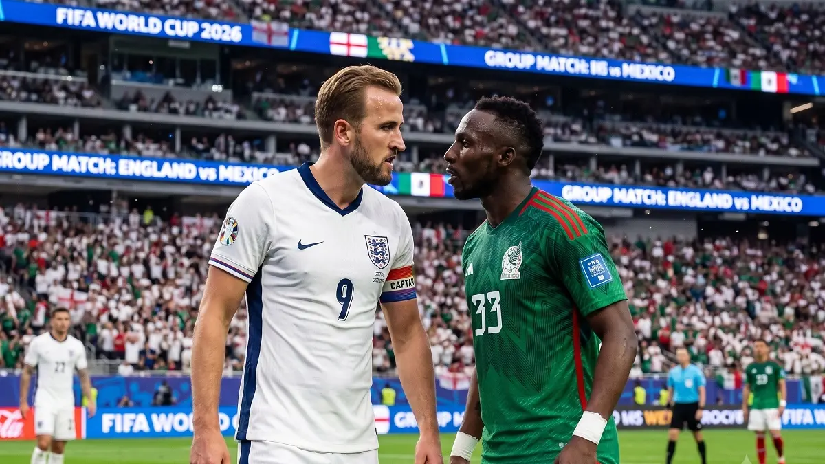 Prediksi Skor Inggris vs Meksiko di 16 Besar Piala Dunia 2026, The Three Lions Menang Tipis? (GEMINI AI)