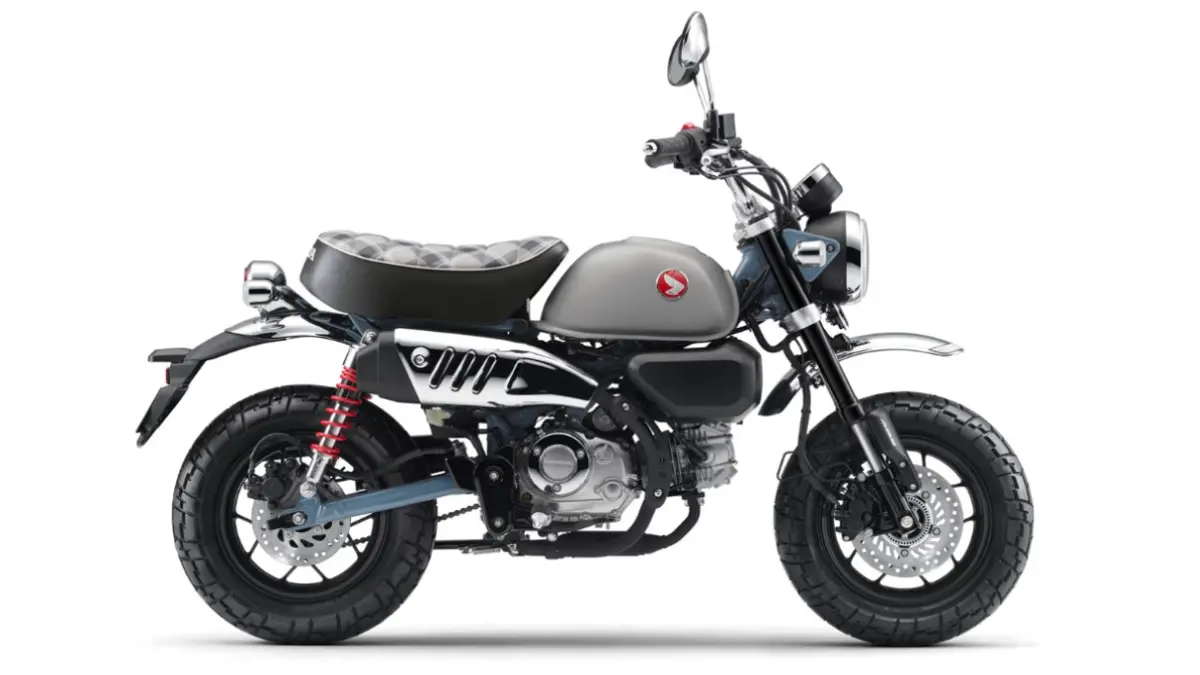 &nbsp;Bentuk Honda Monkey untuk tipe kombinasi warna Pearl Cadet Gray