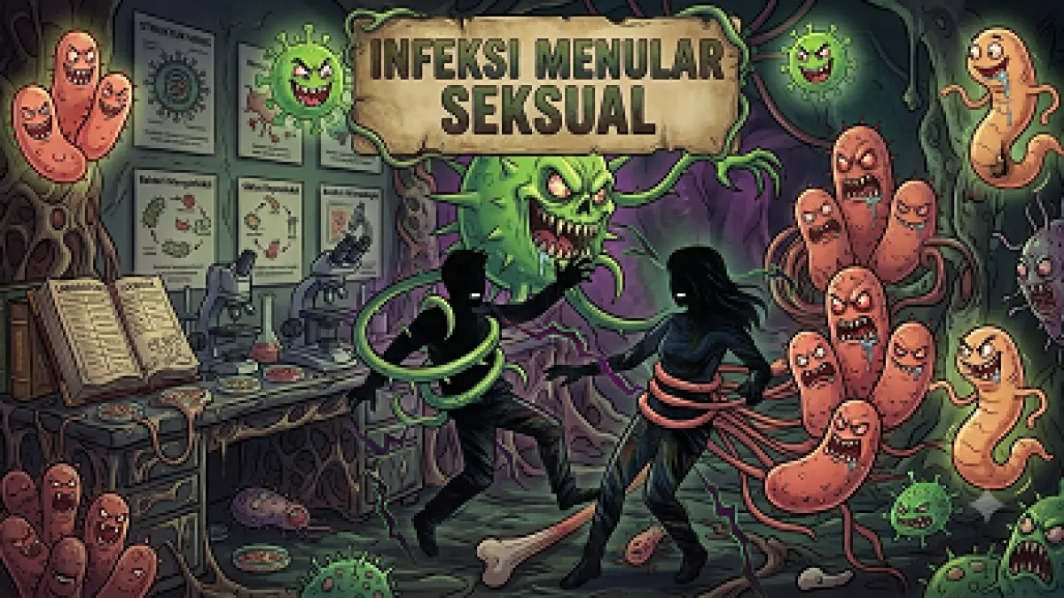 Ilustrasi Infeksi Menular Seksual (IMS). (AI Generated)