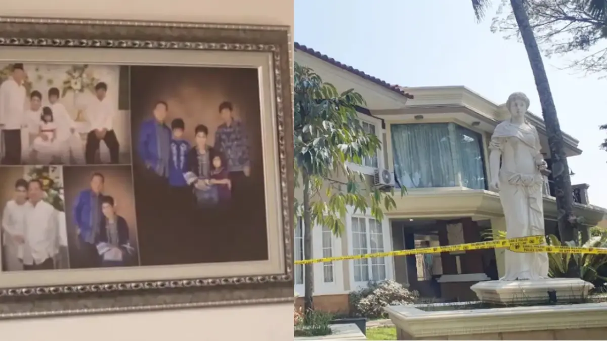 Foto keluarga Jampidsus Febrie Adriansyah yang ditemukan di rumah mewah Sentul, Bogol saat penggeledahan Kortastipidkor Polri dan Direktorat Reserse Kriminal Khusus Polda Metro Jaya. (Radar Bogor)