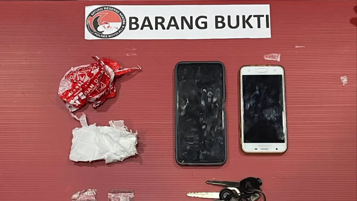 Satresnarkoba Polres Boyolali Ringkus Dua Pengedar Sabu, Sita 10,04 Gram Barang Bukti (Dokumen Polres Boyolali.)