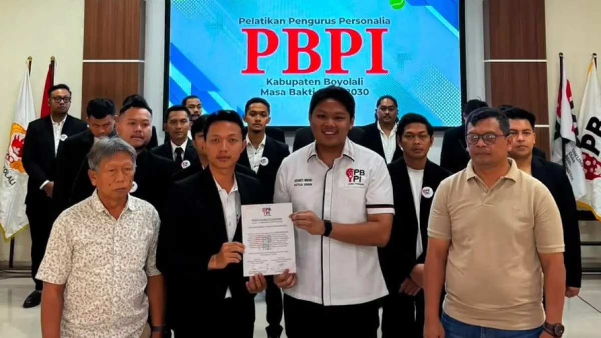 Pengukuhan Perkumpulan Besar Padel Indonesia Boyolali masa bakti 2026-2030, Sabtu (11/7/2026). (ISTIMEWA)