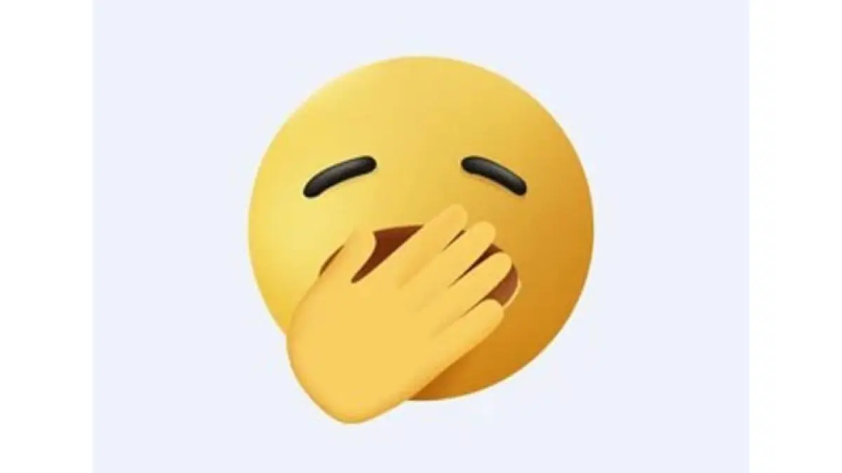 Emoji wajah menguap. (Shutterstock)