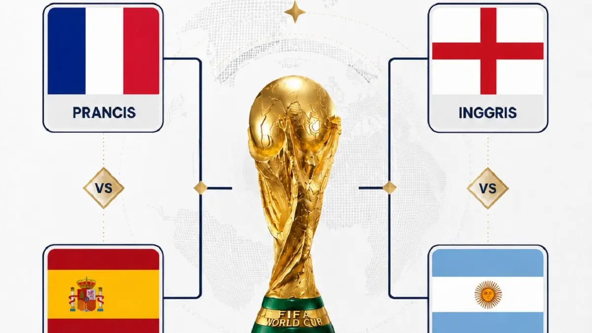 Semifinal Piala Dunia 2026 Dimulai, Ini Jadwal Lengkap dan Cara Nonton Babak 4 Besar