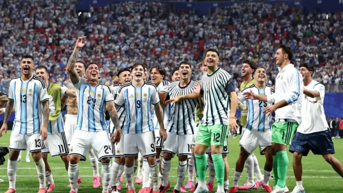 Timnas Argentina usai laga kontra Mesir di Piala Dunia 2026. (X: @AFASeleccionEN)
