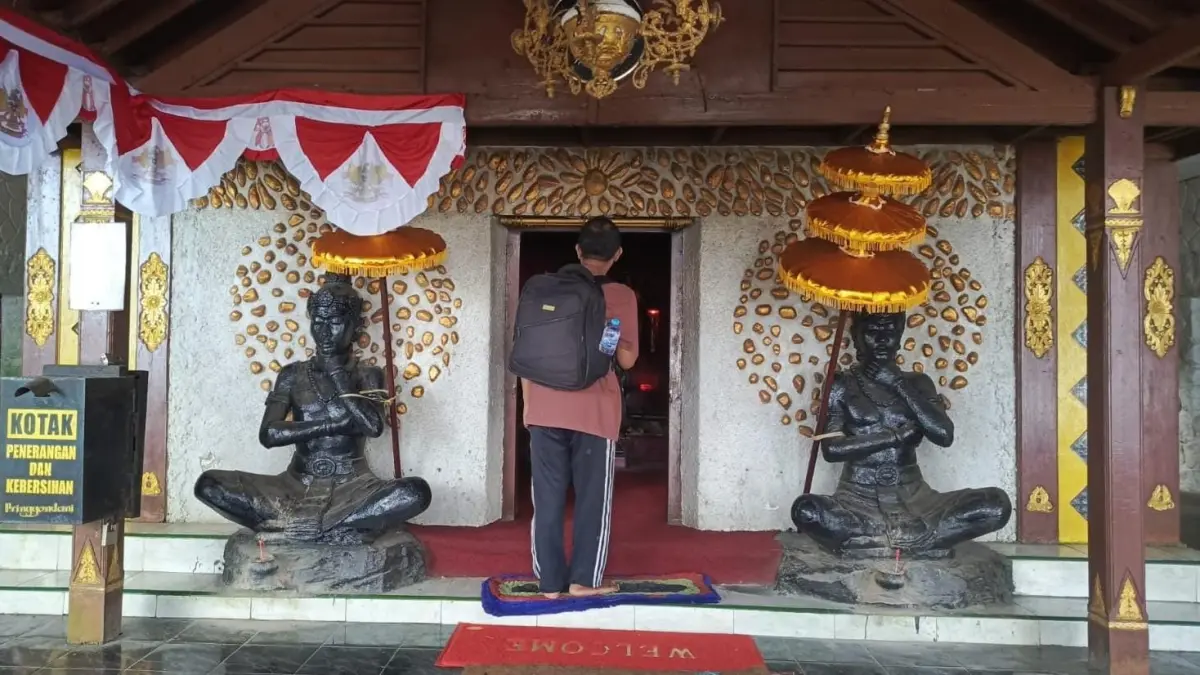 Pendapa pertapaan Pringgondai di Kelurahan Blumbang, Kecamatan Tawangmangu, Karanganyar. (Rudi Hartono/Radar Solo)