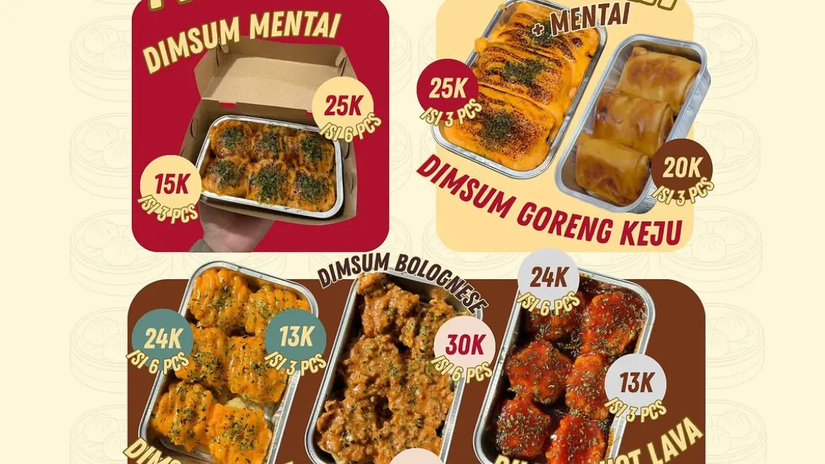 Variasi Dimsum di Indonesia. (Instagram: @serasalidah)