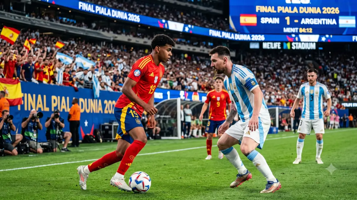 Siapa Juara Piala Dunia 2026? Spanyol atau Argentina yang Jadi Kandidat Terkuat Angkat Trofi (GEMINI AI)