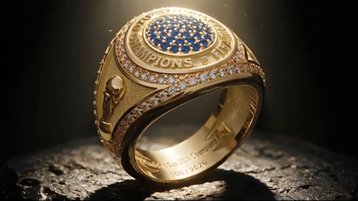 Championship ring yang akan dimiliki pemenang Piala Dunia 2026. (Dok. FIFA) 