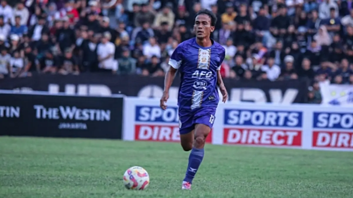 Faris Aditama saat membela Persik Kediri do Super League. (Tim Media Persik Kediri) 