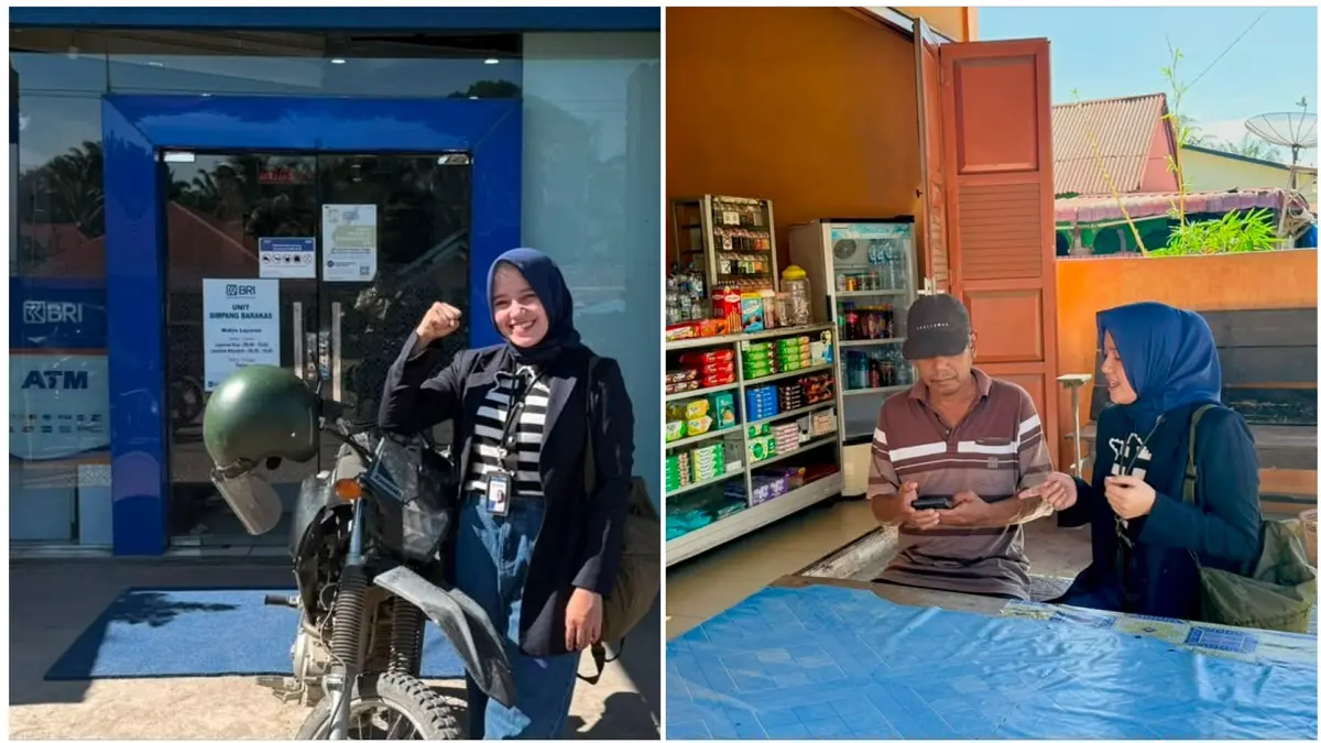 Rani Kanov Rianti Harahap, seorang Mantri BRI yang bertugas di BRI Unit Simpang Barakas BO Sibuhuan. Selama hampir tiga tahun menjalankan tugas di lapangan. (DOK.BRI)