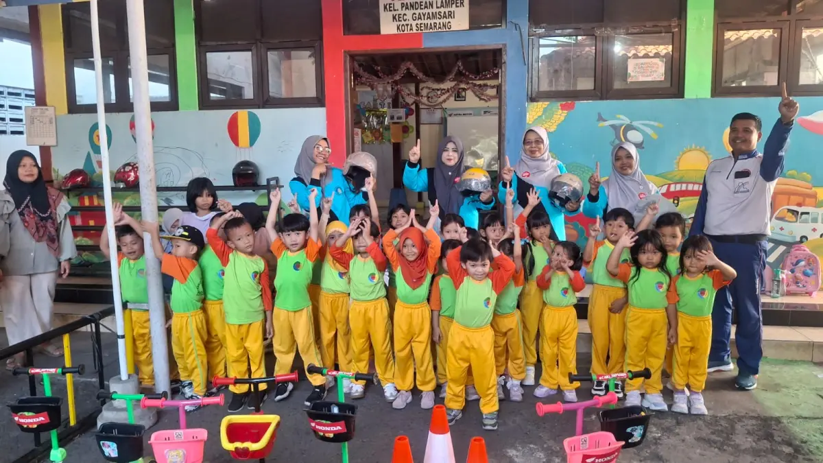 Astra Motor Jateng Kenalkan Suara Jalan kepada Anak PAUD Sejak Dini untuk Cegah Kecelakaan (Astra Motor Jateng)