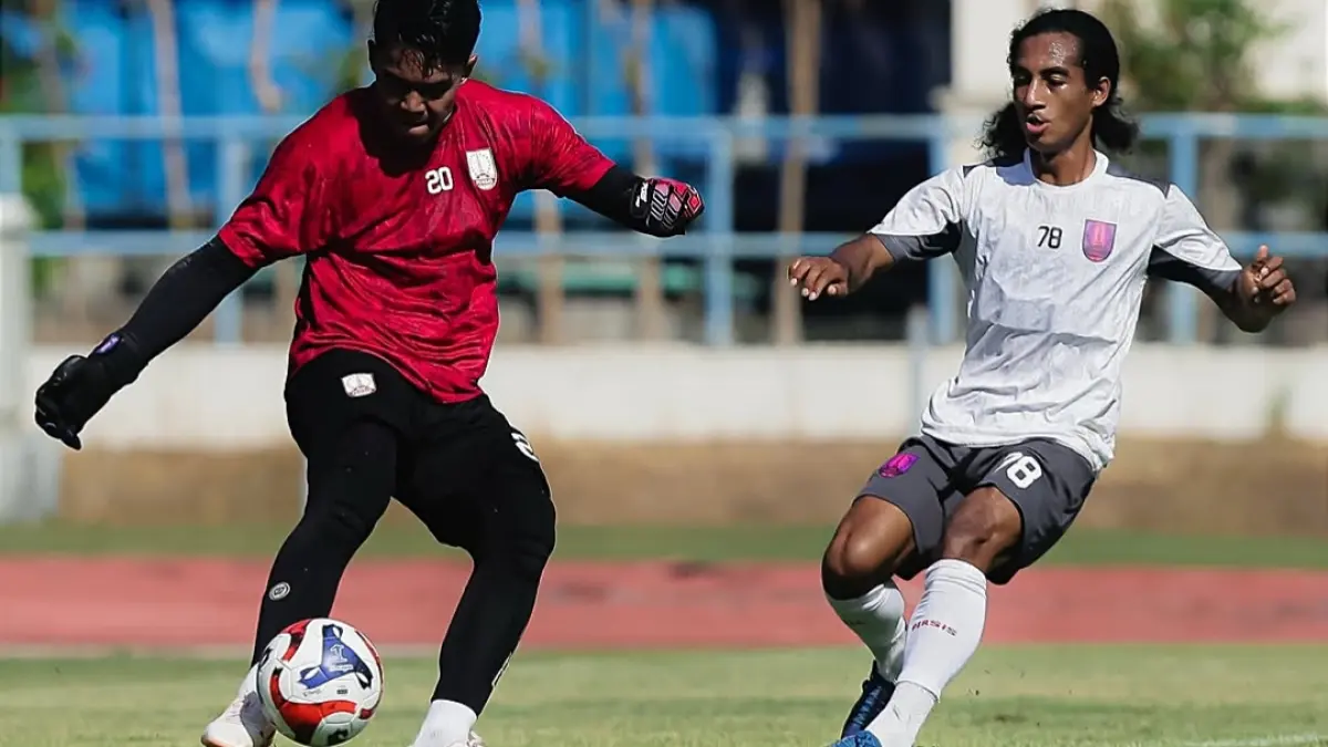 Pemain Persis Solo jalani latihan jelang terjun di Liga 2. (Tim Media Persis Solo) 