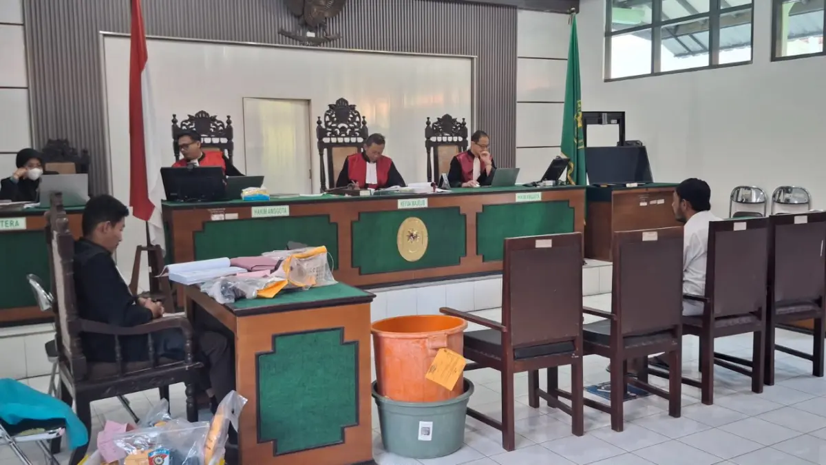 Sidang pencurian dan pembunuhan di rumah juragan sate kambing di Karanggede, Boyolali dengan terdakwa Agus Ratmono. (DOK. KEJARI BOYOLALI)