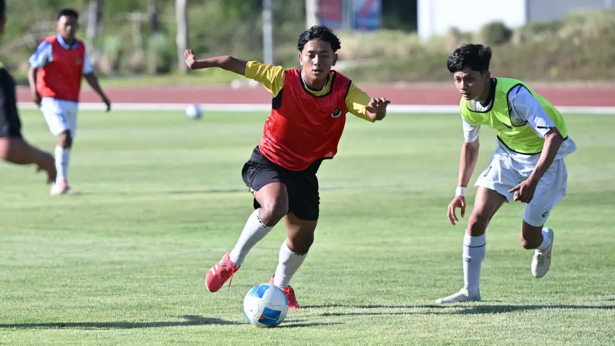 Pemain timnas sepakbola Cerebral Palsy Indonesia saat menjalani sesi latihan di Paralympic Training Center Indonesia yang berada di Karanganyar, Jawa Tengah, Kamis (23/07/2026). Sebanyak 27 pemain menjalani seleksi dan pemusatan latihan untuk event IFCPF World Cup 2026 yang akan berlangsung di Atlanta, Amerika Serikat Oktober mendatang. NPC INDONESIA/Agung Wahyudi
