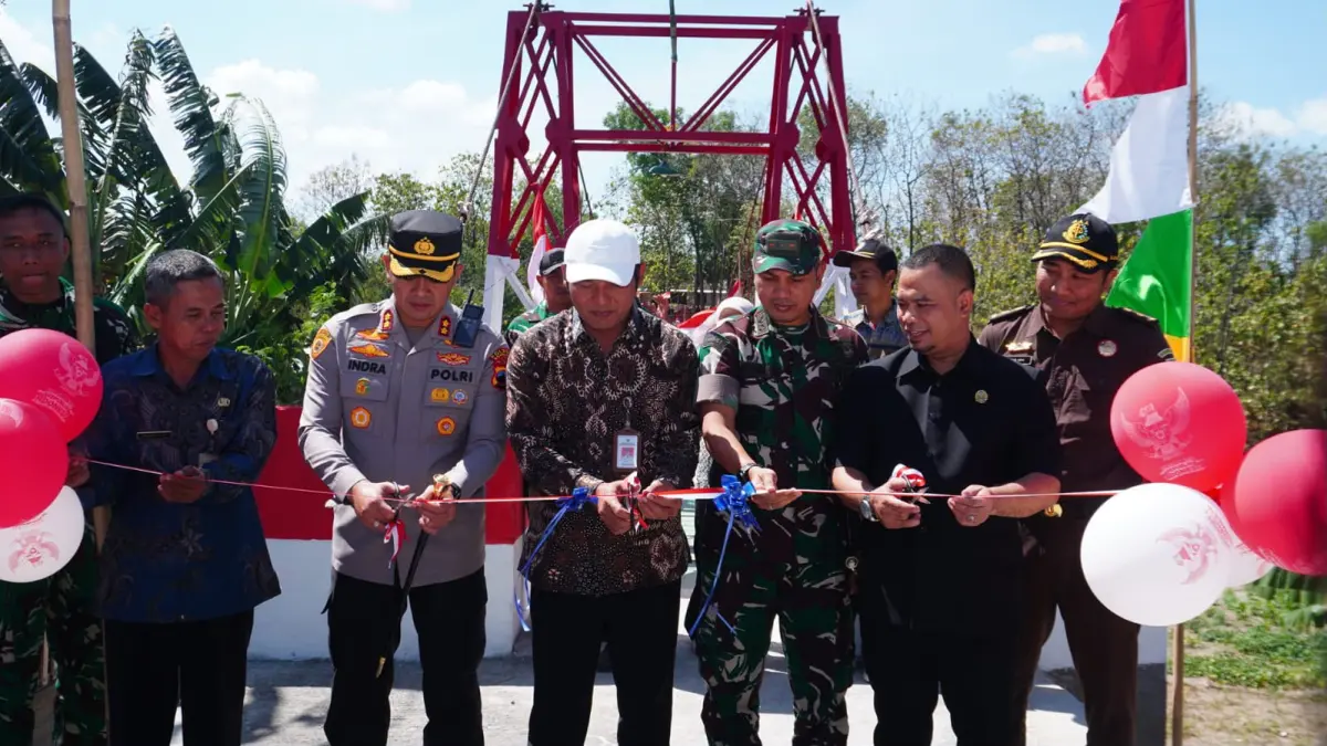 Perkuat Akses Warga, Jembatan Garuda di Desa Bolo Wonosegoro Resmi Dibuka (Dok. Kodim 0724/Boyolali)