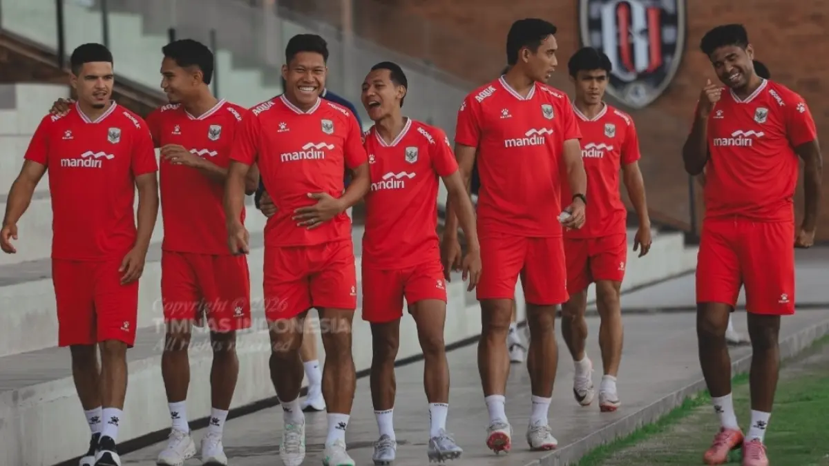 Pemain Timnas Indonesia di persiapan jelang terjun di ajang ASEAN Championship Hyundai Cup 2026. (INSTAGRAM: @timnasindonesia) 