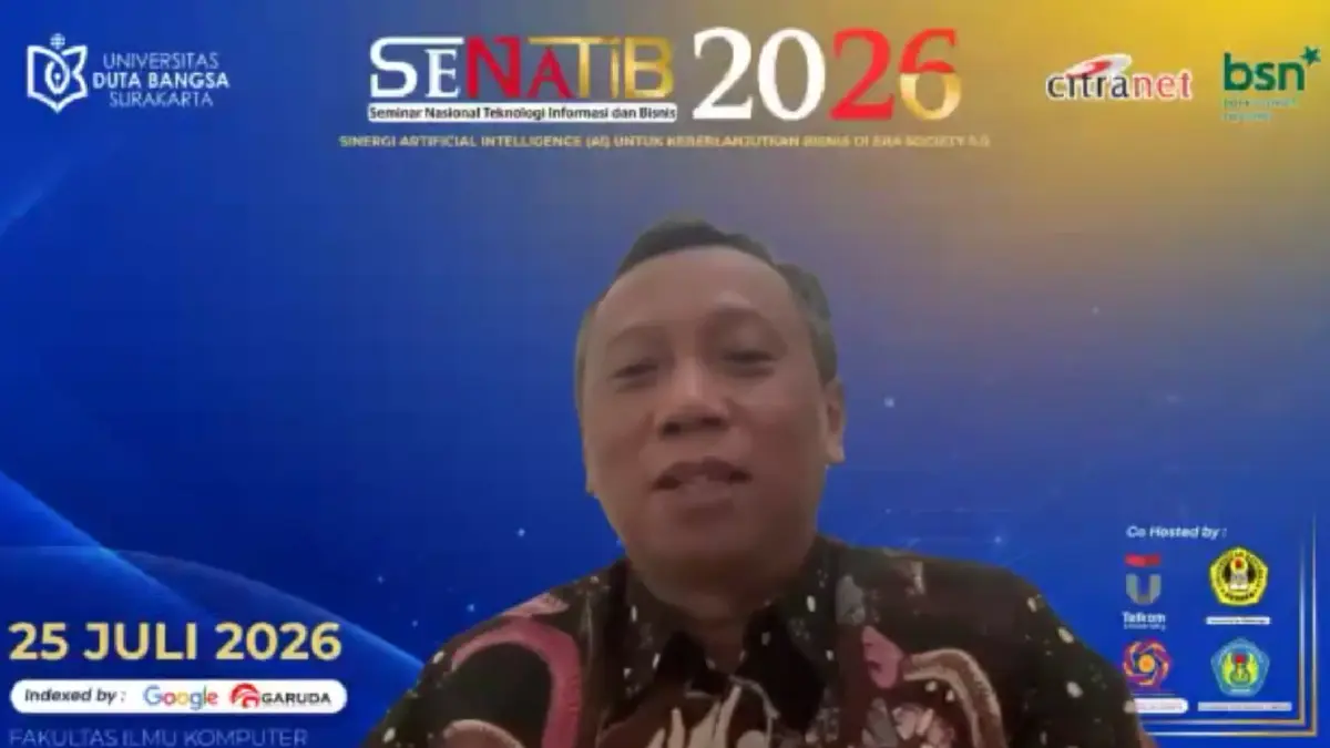 Prof. Dr. Ir. R. Rizal Isnanto, S.T., M.M., M.T., IPU, ASEAN Eng. dari Universitas Diponegoro sebagai keynote speakers. (DOK.UDB) 